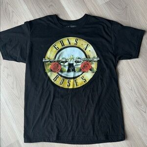 Vintage Guns N Roses Graphic T-shirt Men Adult MED Black Concert Rock